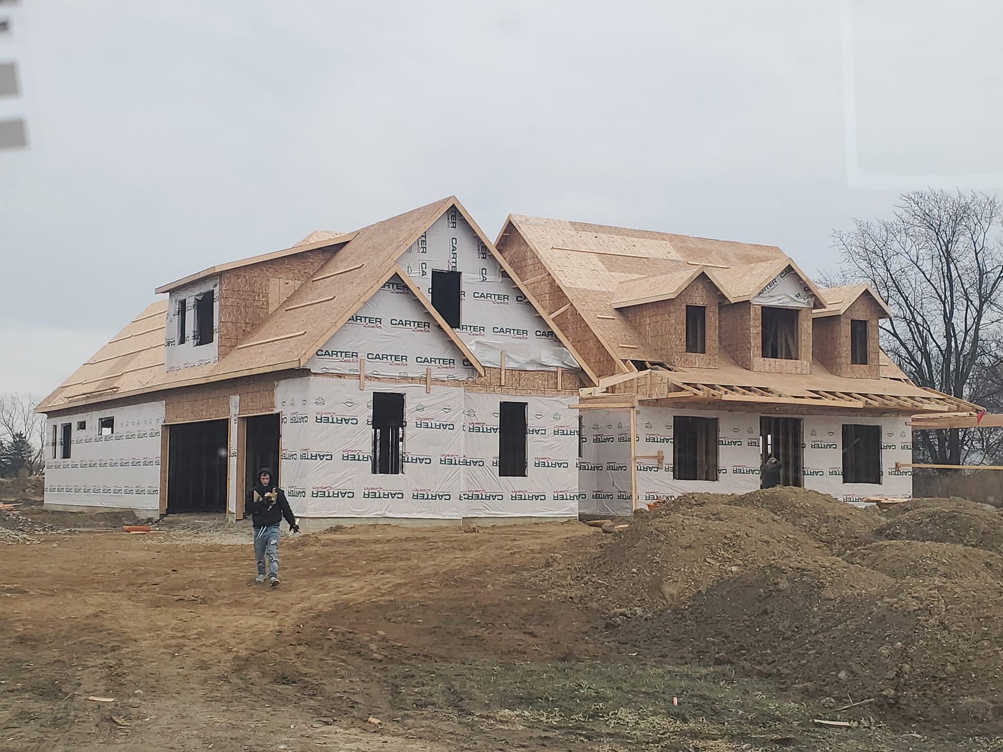 New Home Under Construction Erie, MI Heaton Builders
