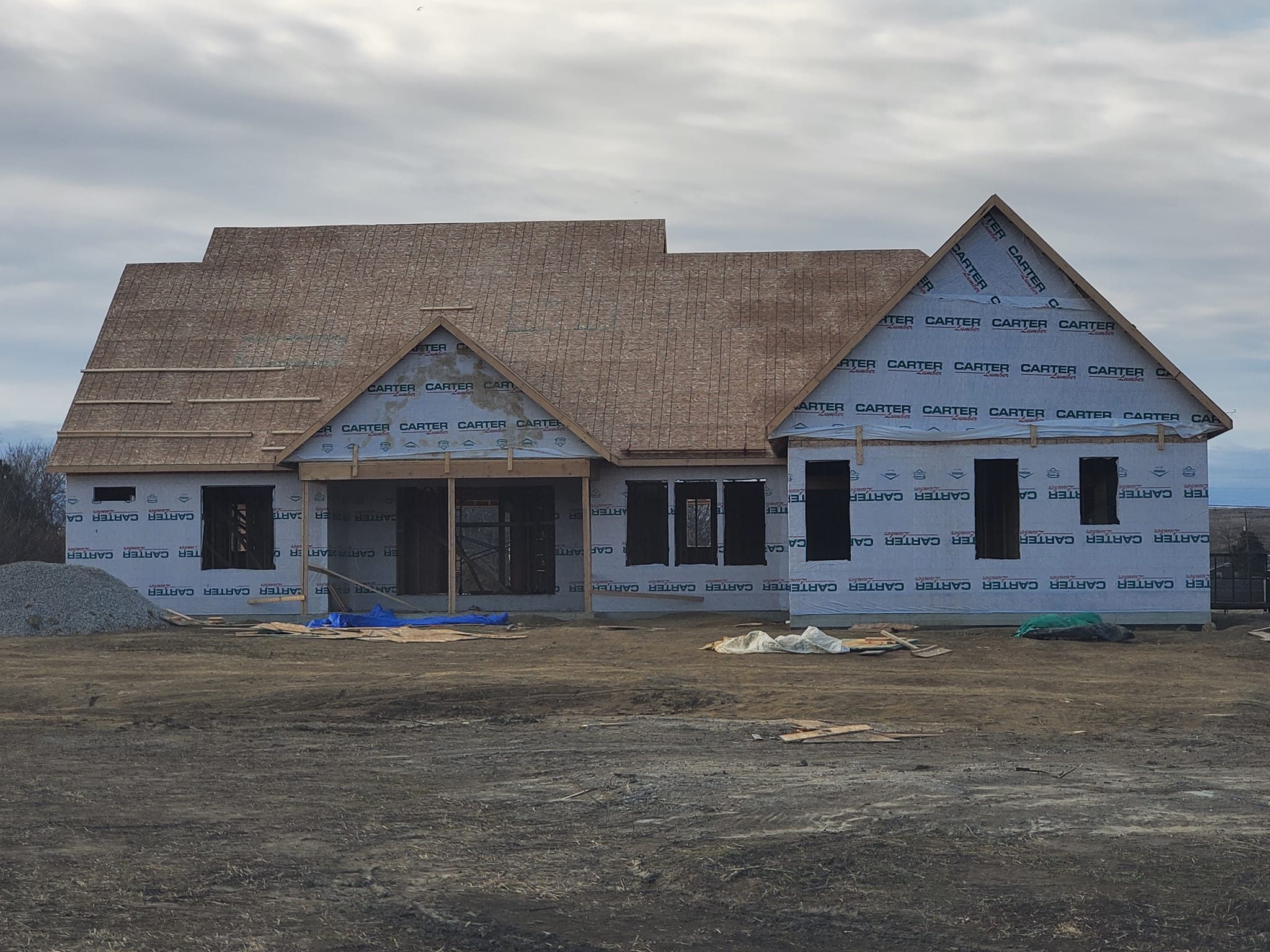 New Home Under Construction Erie, MI Heaton Builders